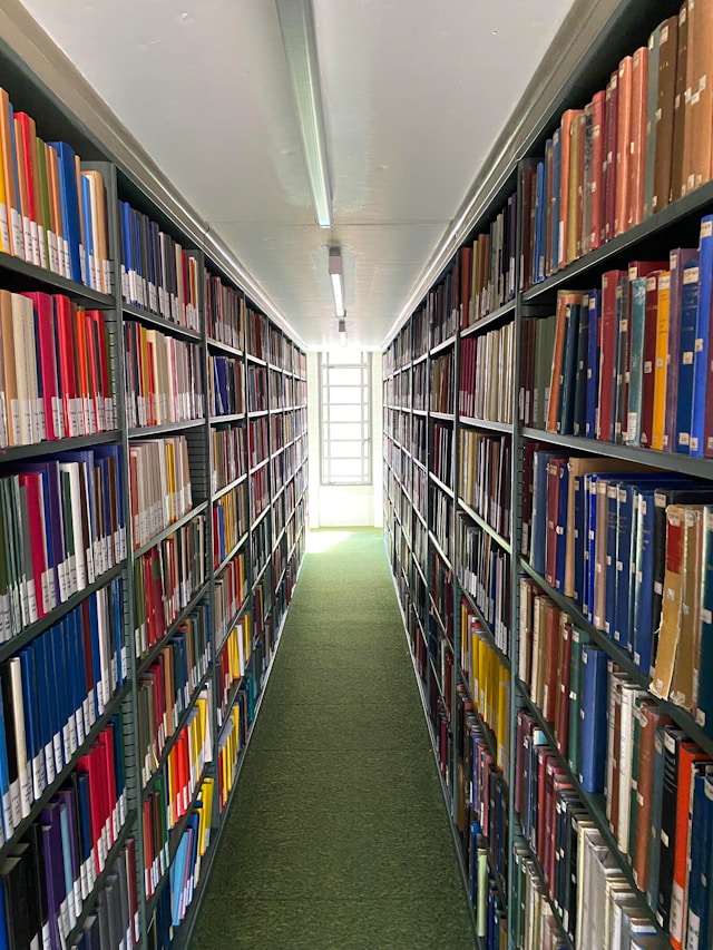 Bibliotheek met Nederlandse zakelijke literatuur